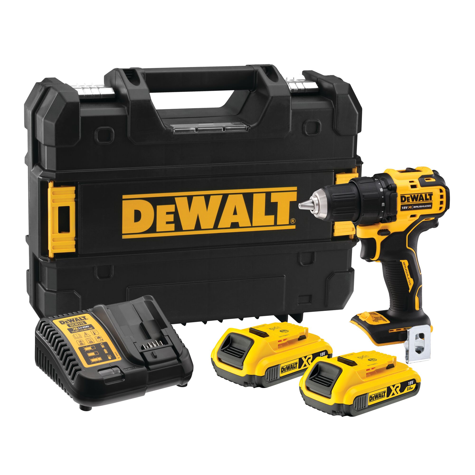 18V 1.5Ah Kompakt Kömürsüz Şarjlı Darbesiz Matkap | DEWALT