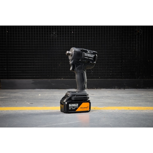 DEWALT power tool DCF92MP2T-QW, DCF92MP2T, shown upright in industrial setting, Photography category.