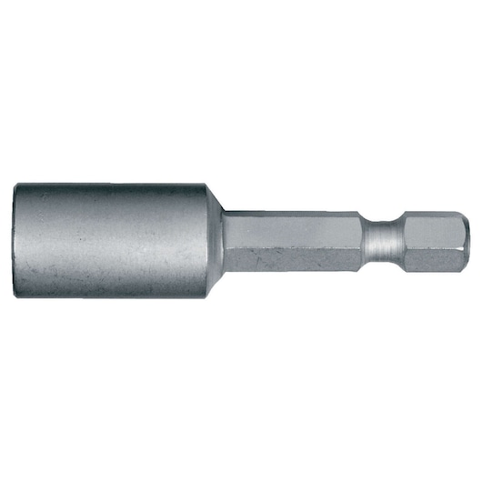 Metal hex socket driver bit for power tools, shown against a white background.